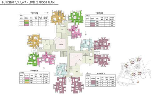  falcon-city Building 1,3,4,6,7 Cluster Plan for 2nd Floor