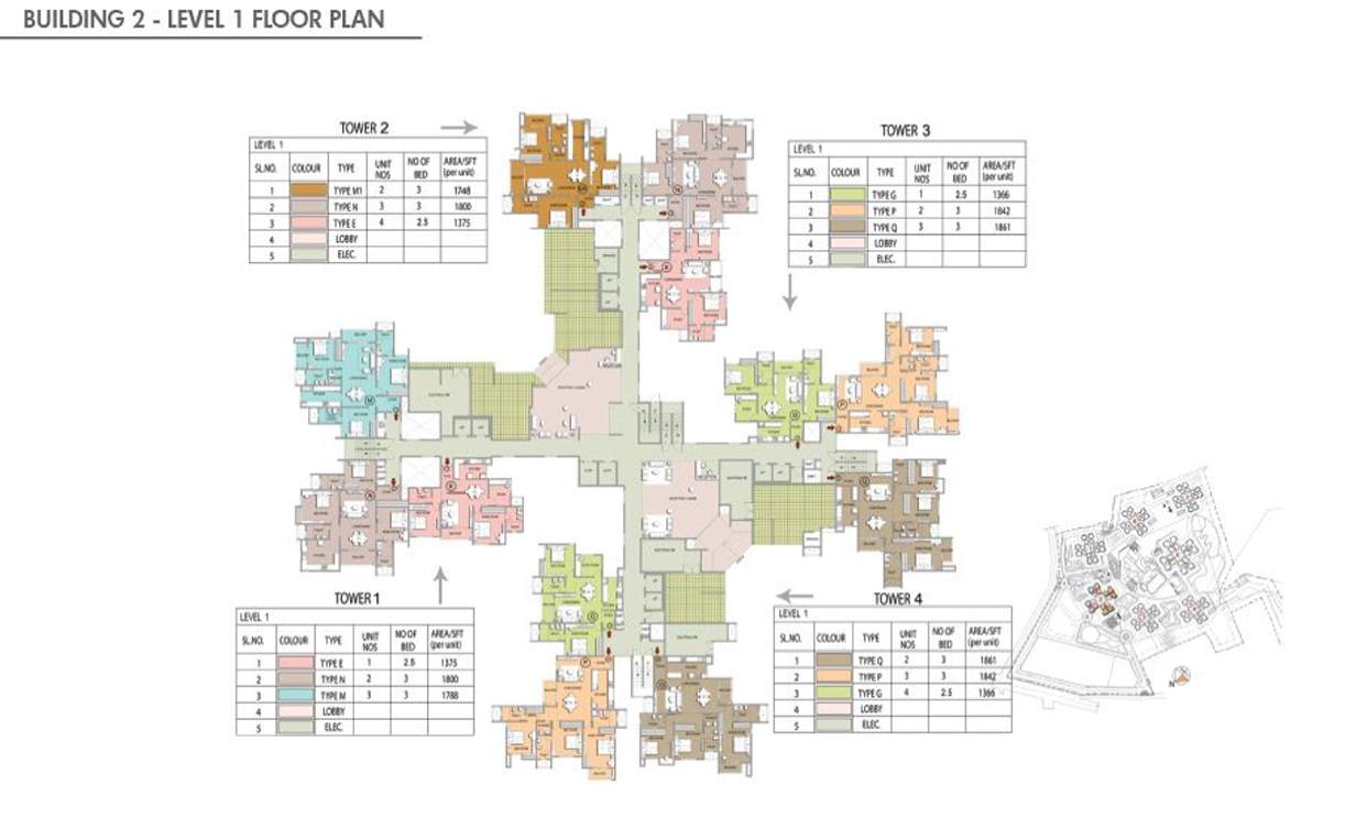  falcon city Building 2 Cluster Plan for 1st Floor