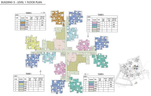  falcon-city Building 5 Cluster Plan for 1st Floor