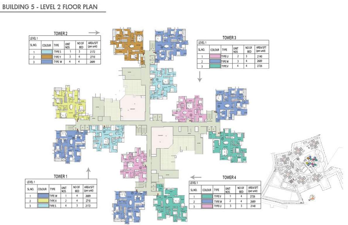  falcon city Building 5 Cluster Plan for 2nd Floor
