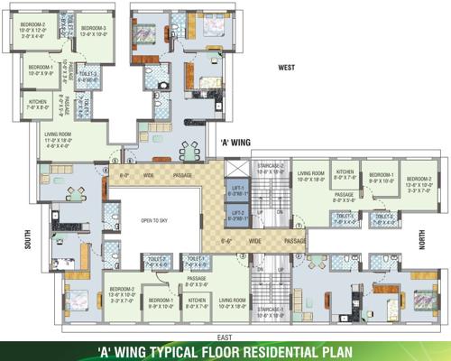  bldg-no-9-m-baria-twin-tower Images for Cluster Plan of Baria Bldg No 9 M Baria Twin Tower