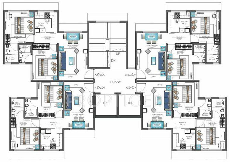 Images for Cluster Plan of JP Unity Tower