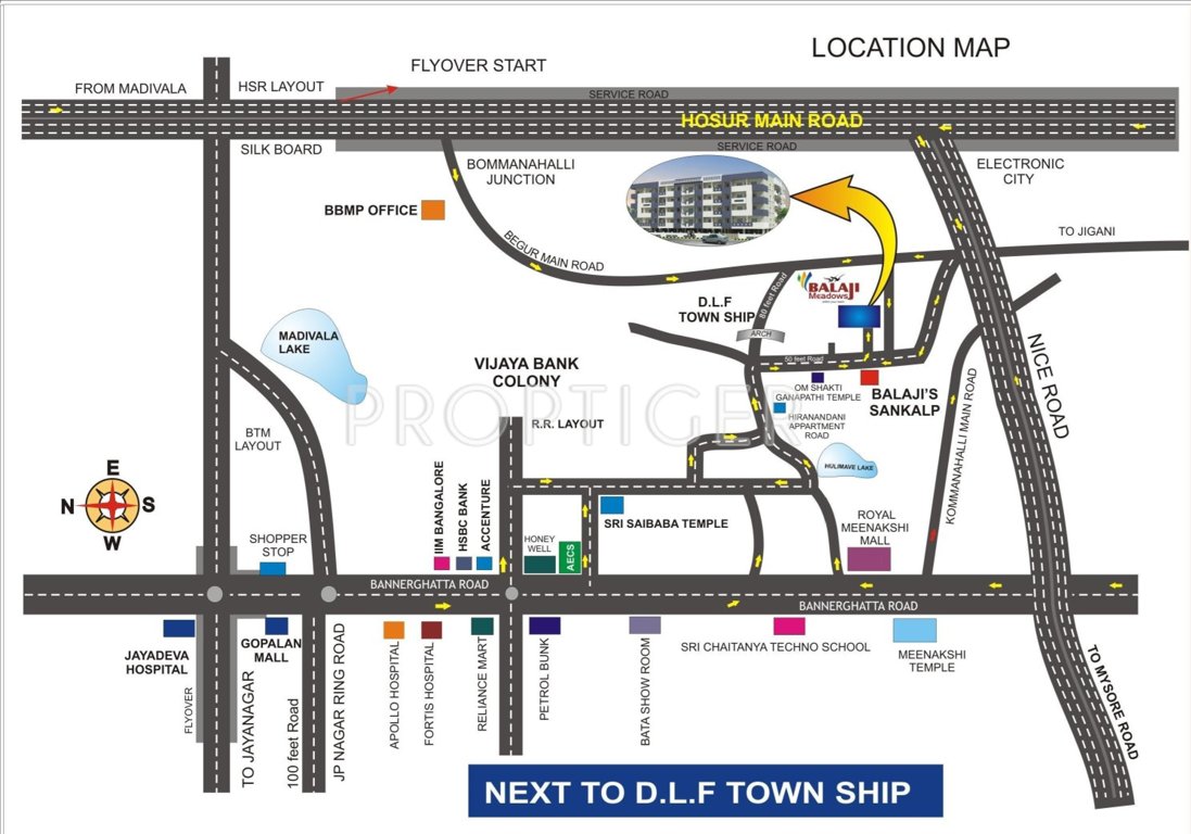  meadows Images for Location Plan of Balaji Meadows