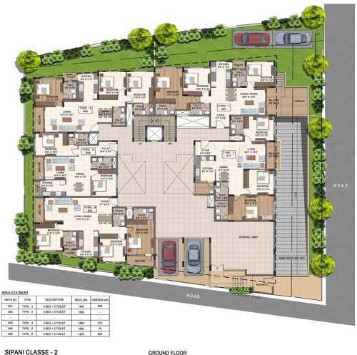  classe Images for Cluster Plan of Sipani Classe