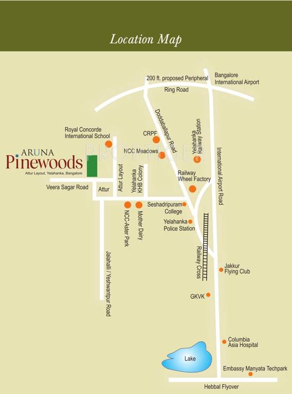  pinewoods Images for Location Plan of Aruna Pinewoods