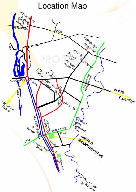 Images for Location Plan of Aakriti Aakriti Shantiniketan