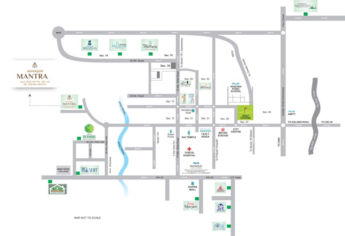  mantra i Images for Location Plan of Mahagun Mantra