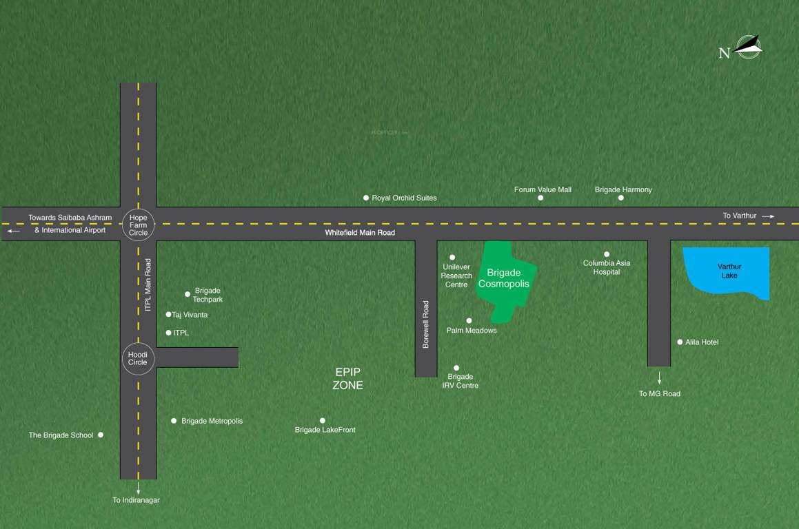  cosmopolis Images for Location Plan of Brigade Cosmopolis
