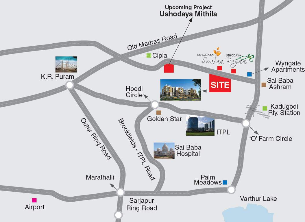  pallavi Images for Location Plan of Ushodaya Pallavi