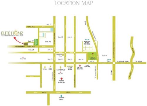  elite-homz Images for Location Plan of HR Buildcon Elite Homz