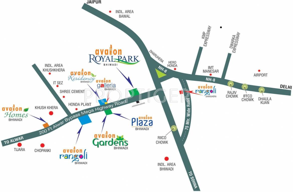 Avalon Group Avalon Rangoli Location Plan