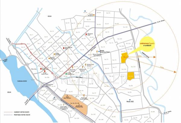 Images for Location Plan of Unitech Unihomes Superb