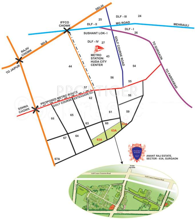  the estate floors Images for Location Plan of Anant The Estate Floors