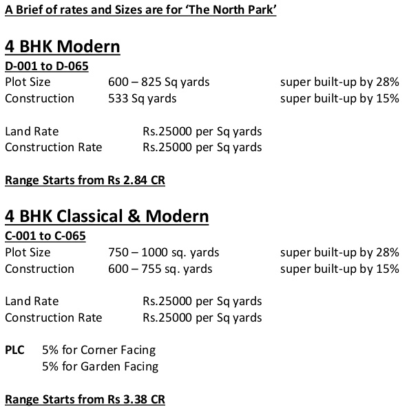 the-north-park Construction Linked Payment (CLP) Payment Plan