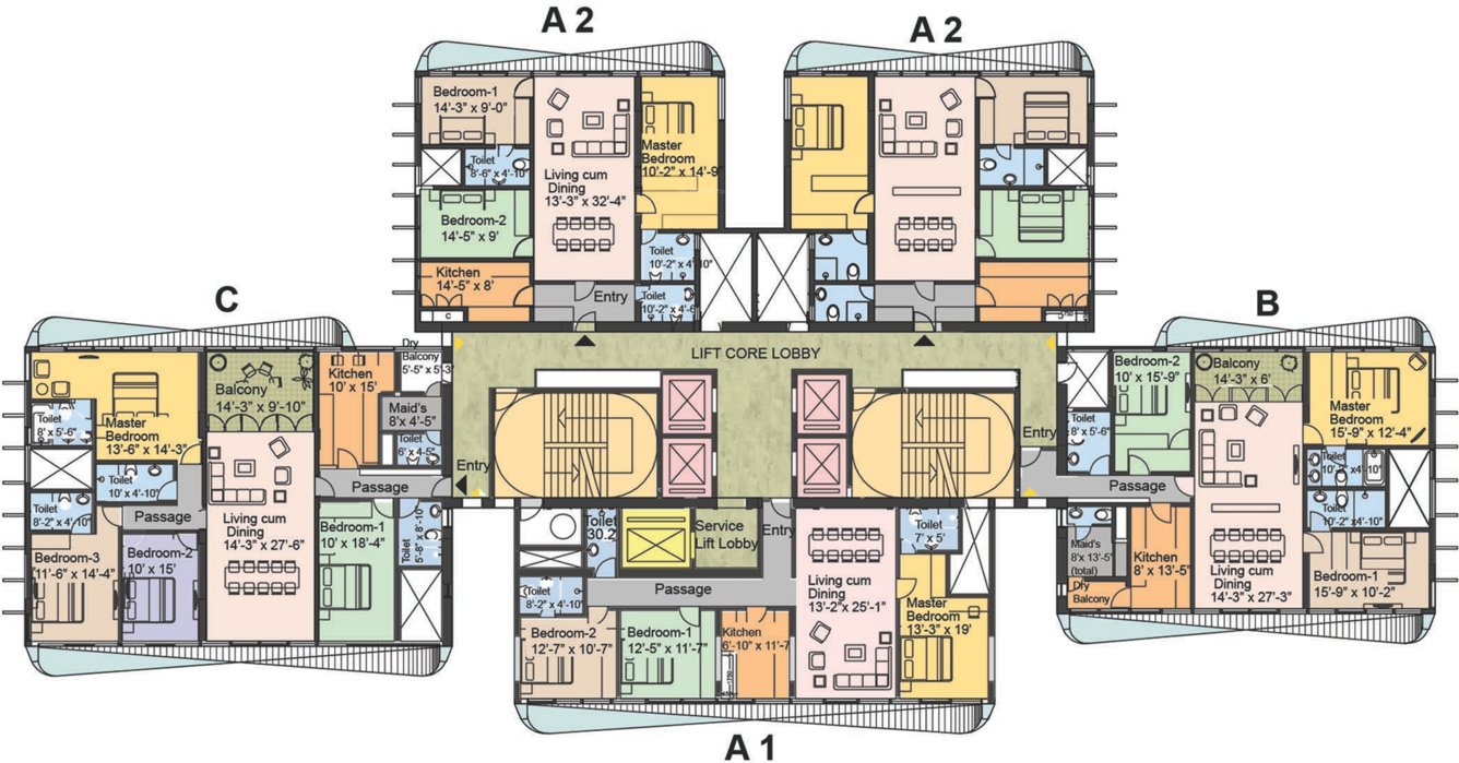  grove towers Images for Cluster Plan of Ornate Grove Towers