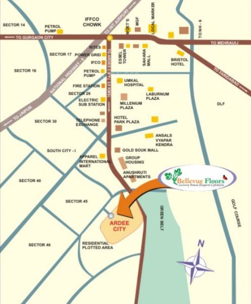 Images for Location Plan of Pareena Bellevue Floors