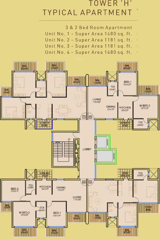  time residency Images for Cluster Plan of Dhoot Time Residency