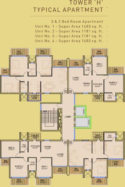  time-residency Images for Cluster Plan of Dhoot Time Residency
