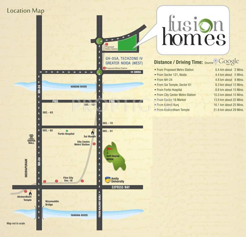 homes Images for Location Plan of Fusion Homes