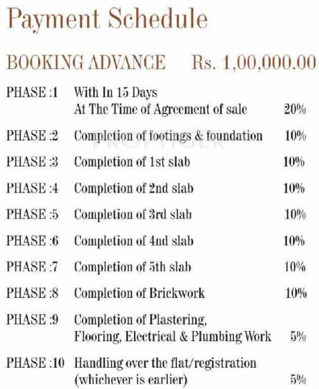 Images for Payment Plan of Siddartha Sapphire Payment Plan