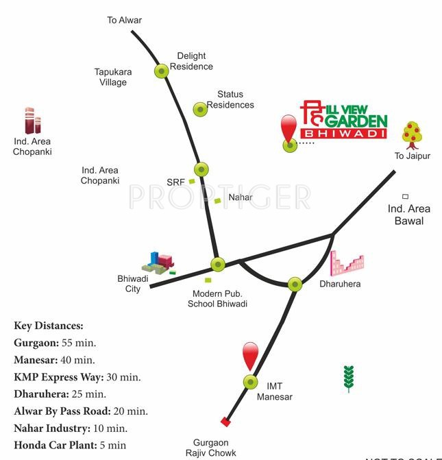 Images for Location Plan of Trehan Home Developers Hill View Garden Phase1 and Phase2