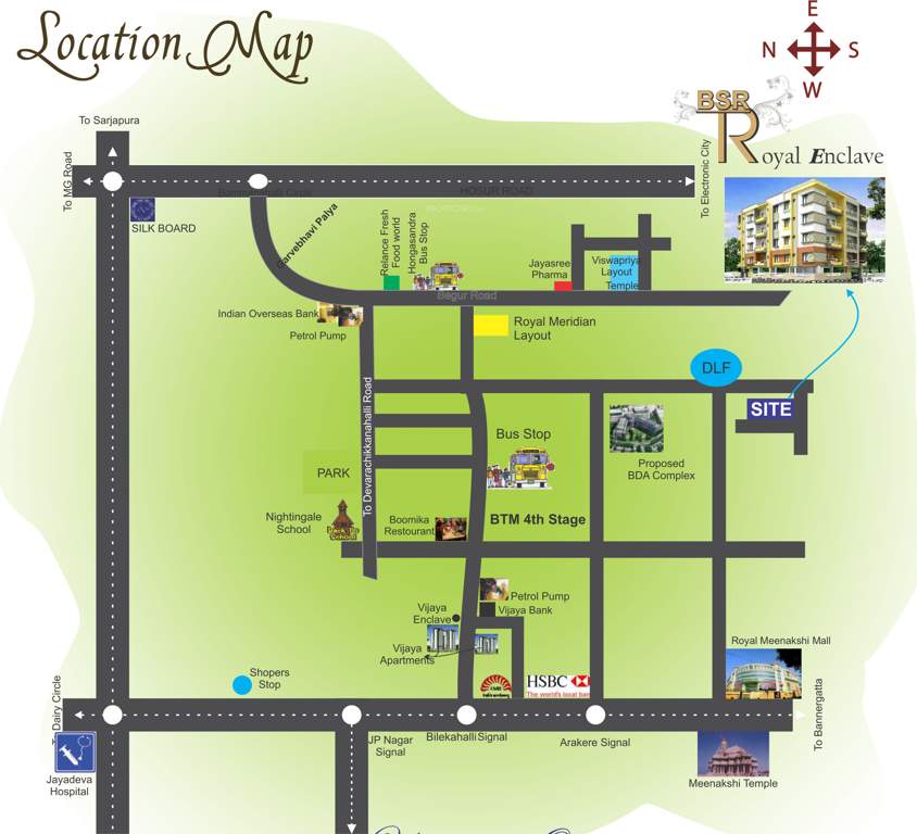  royal enclave Images for Location Plan of BSR Royal Enclave