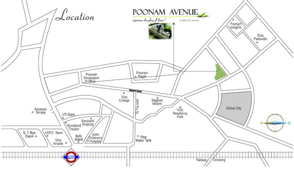  avenue Images for Location Plan of Poonam Avenue
