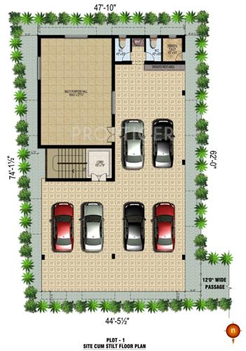  mulberry Images for Cluster Plan of Green Leaves Estates Mulberry