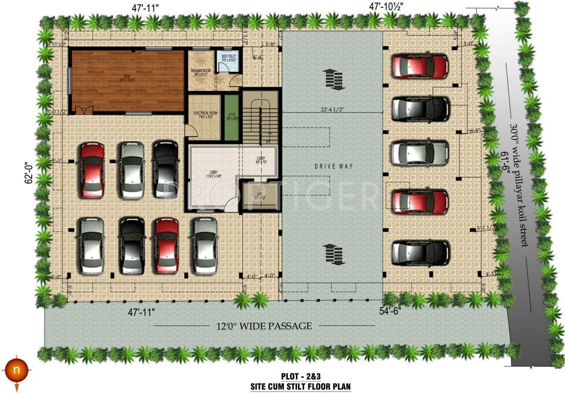  mulberry Images for Cluster Plan of Green Leaves Estates Mulberry