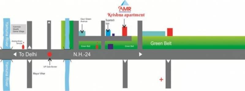 Images for Location Plan of AMR Krishna Apartment
