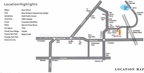  symphony Location Plan