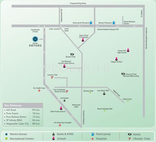  senses Images for Location Plan of Mantra Senses