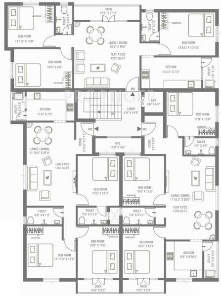 Images for Cluster Plan of Colorhomes Color Bloom