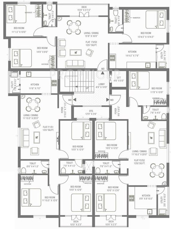 Images for Cluster Plan of Colorhomes Color Bloom