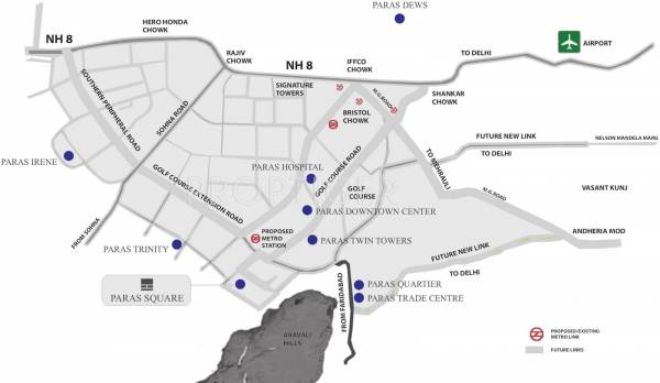  square Images for Location Plan of Paras Square