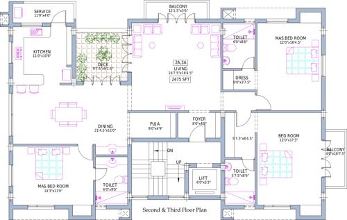 Images for Cluster Plan of Pushkar Villa Christos