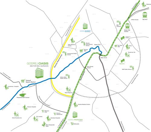  oasis Images for Location Plan of Godrej Oasis
