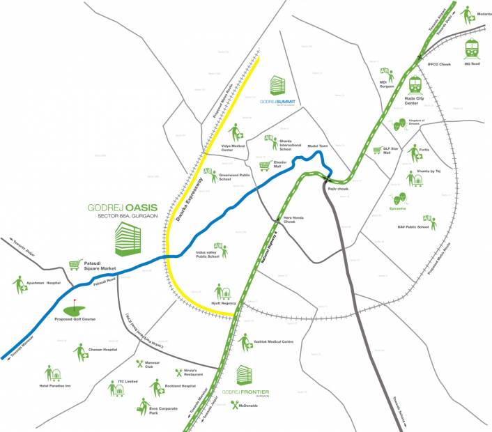  oasis Images for Location Plan of Godrej Oasis