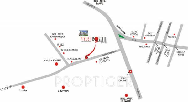 piyush-group rosette Location Plan