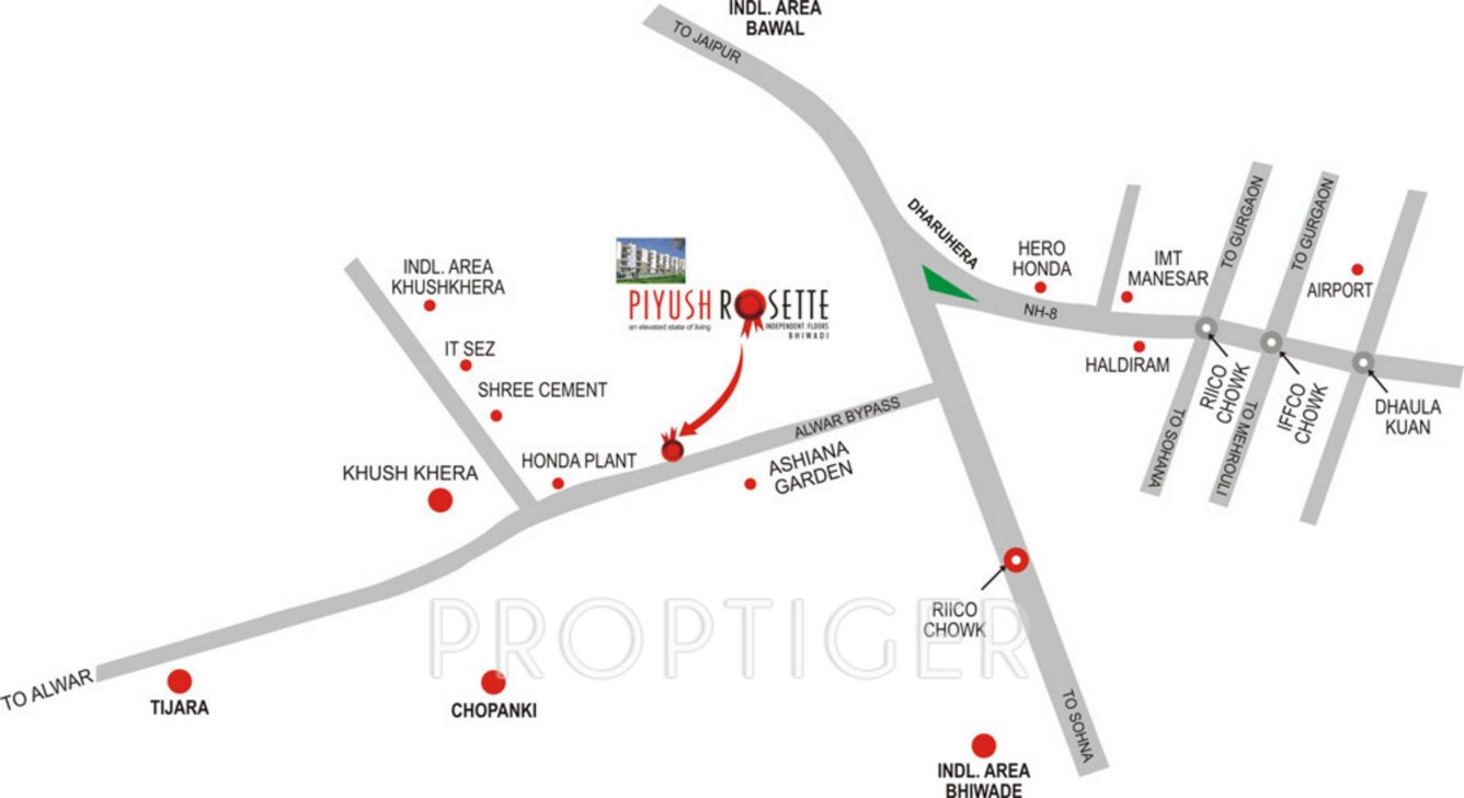 piyush group rosette Location Plan