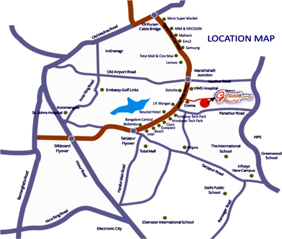  gitaaar Images for Location Plan of Pranava Gitaaar