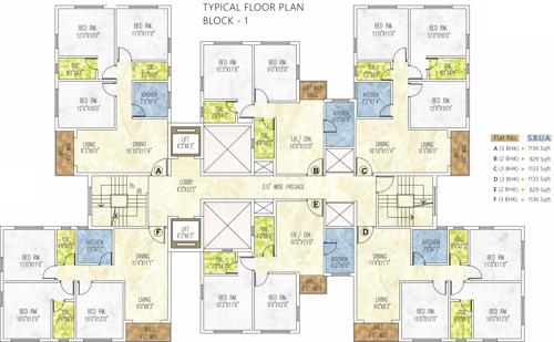  greens Images for Cluster Plan of Riya Manbhari Greens