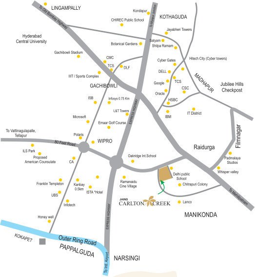 carlton creek Images for locationPlan