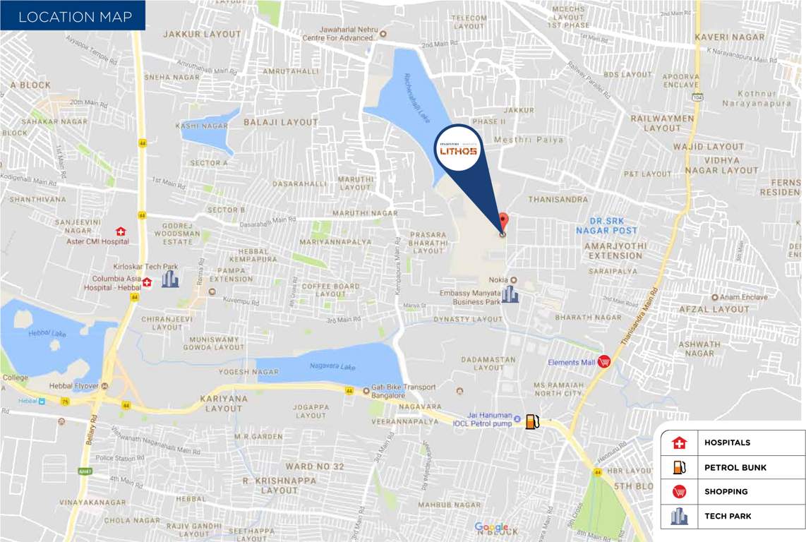  lithos Images for Location Plan of Mantri Lithos