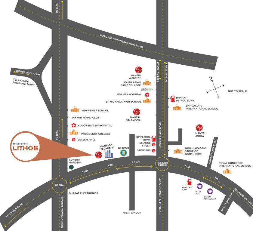  lithos Images for Location Plan of Mantri Lithos