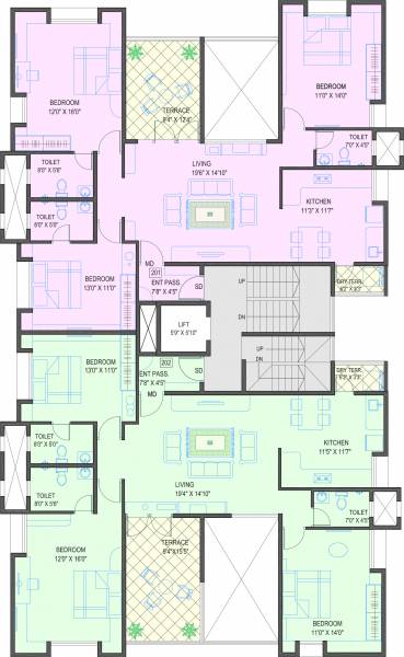 Images for Cluster Plan of Gokhale Aashirwad
