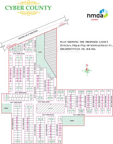  cyber-county Images for Layout Plan of Bhashyam Cyber County