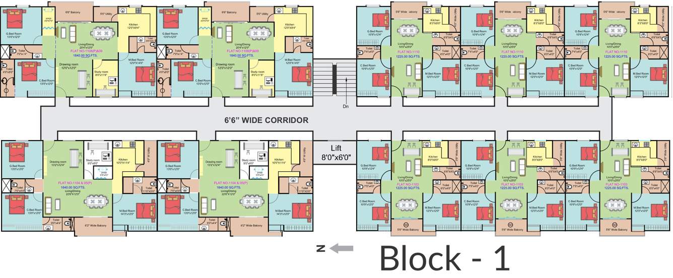  classic homes Images for Cluster Plan of Janapriya Classic Homes