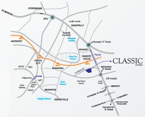  classic-homes Images for Location Plan of Janapriya Classic Homes