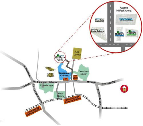 Images for Location Plan of Aparna Hill Park Lake Breeze